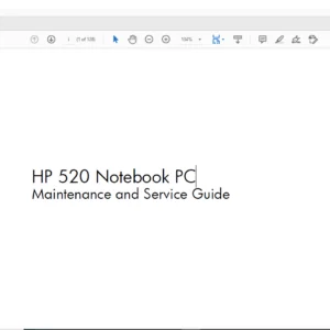 HP 520 Notebook PC Laptop Maintenance and Service Guide Manual - PDF DOWNLOAD