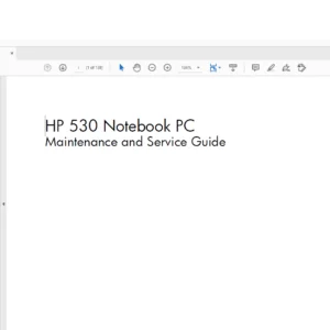HP 530 Notebook PC Laptop Maintenance and Service Guide Manual - PDF DOWNLOAD