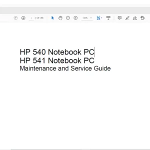 HP 540 Notebook PC HP 541 Notebook PC Laptop Maintenance and Service Guide Manual - PDF DOWNLOAD