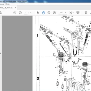 Honda CB400F Engine Frame parts Manual  - PDF DOWNLOAD