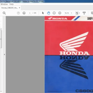 Honda CB600F '98 Shop Manual - PDF DOWNLOAD