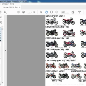 Honda CBR250R Service Manual - PDF DOWNLOAD