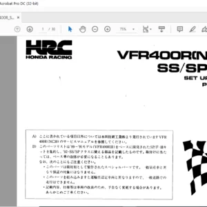 Honda VFR400R(NC30)SS SP(92) Parts Manual - PDF DOWNLOAD