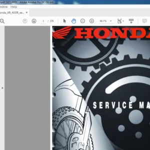 Honda XR400R Service Manual - PDF DOWNLOAD