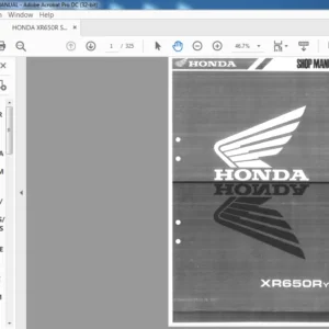 Honda XR650R SHOP MANUAL - PDF DOWNLOAD