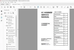 Hummer H1 Service Manual
