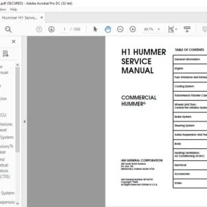 Hummer H1 Service Manual