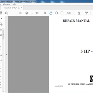 Jaguar ZF 5HP-24 REPAIR MANUAL - PDF DOWNLOAD
