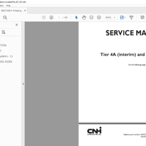 KOBELCO NEF Tier 4A (interim) and Stage IIIB Engine SERVICE MANUAL - PDF DOWNLOAD