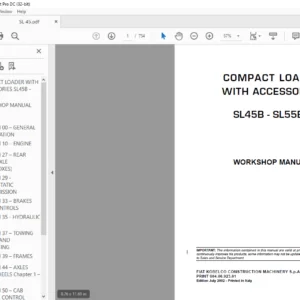 KOBELCO COMPACT LOADER WITH ACCESSORIES SL45B - SL55BH HYDRAULIC EXCAVATOR WORKSHOP MANUAL - PDF DOWNLOAD
