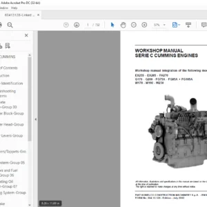 KOBELCO CUMMINS SERIE C ENGINES WORKSHOP MANUAL - PDF DOWNLOAD