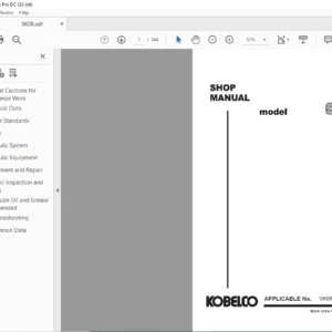 KOBELCO SK08 SHOP MANUAL - PDF DOWNLOAD