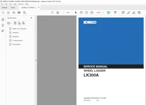 KOBELCO WHEEL LOADER LK300A SERVICE MANUAL - PDF DOWNLOAD