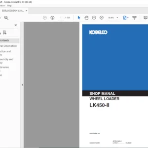 KOBELCO WHEEL LOADER LK450-II SERVICE MANUAL - PDF DOWNLOAD