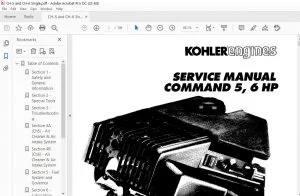 KOHLER ENGINE COMMAND 5 6 HP SERVICE MANUAL