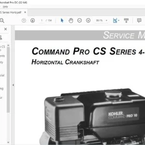 KOHLER ENGINE COMMAND PRO CS SERIES 4-12 HP HORIZONTAL CRANKSHAFT SERVICE MANUAL
