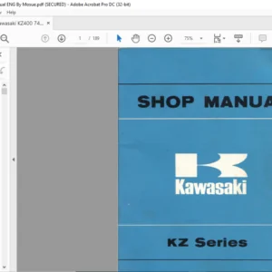Kawasaki KZ Series Shop Manual - PDF DOWNLOAD