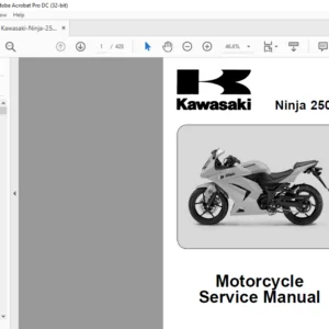 Kawasaki Ninja 250R Motorcycle Service Manual - PDF DOWNLOAD