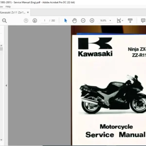 Kawasaki Ninja ZX-11 ZZ-R1100 Motorcycle Service Manual - PDF DOWNLOAD