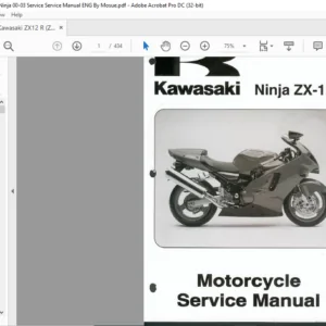 Kawasaki Ninja ZX-12R Motorcycle Service Manual - PDF DOWNLOAD