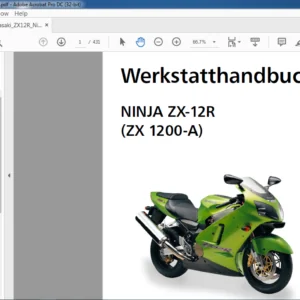 Kawasaki Ninja ZX-12R (ZX 1200-A) Werkstatthandbuch Manual - PDF DOWNLOAD (GERMAN)