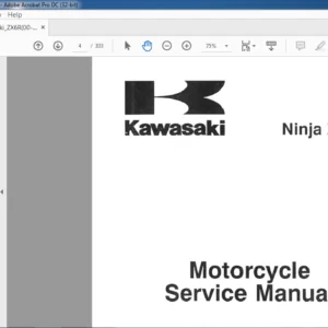 Kawasaki Ninja ZX-6R Motorcycle Service Manual - PDF DOWNLOAD