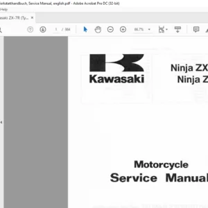 Kawasaki Ninja ZX-7RR Ninja ZX-7R Motorcycle Service Manual - PDF DOWNLOAD
