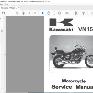Kawasaki VN1500 Motorcycle Service Manual - PDF DOWNLOAD