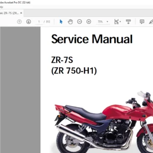 Kawasaki ZR-7S (ZR 750-H1) Service Manual - PDF DOWNLOAD (German)