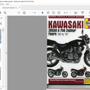 Kawasaki ZR550 & 750 Zephyr Service Manual - PDF DOWNLOAD