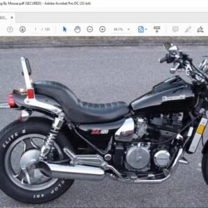 Kawasaki Zl500,600 Eliminator Service Manual - PDF DOWNLOAD