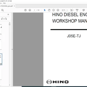 Kobelco 230SRLC-3 Hydraulic Excavator Engine Manual - PDF DOWNLOAD