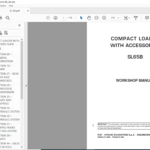 Kobelco COMPACT LOADER WITH ACCESSORIES SL65B Hydraulic Excavator WORKSHOP MANUAL - PDF DOWNLOAD