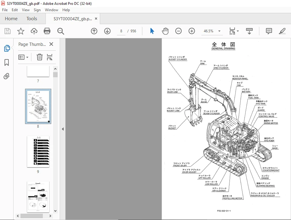 Kobelco K70SR-1E Hydraulic Excavators Parts Manual - PDF DOWNLOAD - Image 3