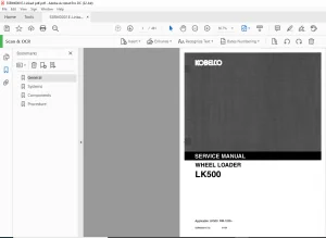 Kobelco LK500 Wheel Loader Service Manual - PDF DOWNLOAD