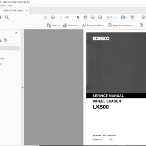 Kobelco LK500 Wheel Loader Service Manual - PDF DOWNLOAD