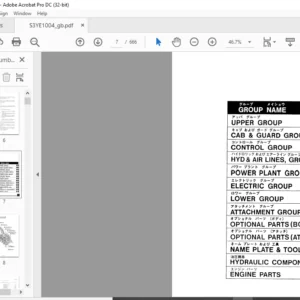 Kobelco SK100W-2 Hydraulic Excavator Parts Manual - PDF DOWNLOAD