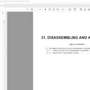 Kobelco SK210-9 Hydraulic Excavator Disassembling & Assembling Manual - PDF DOWNLOAD
