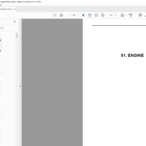 Kobelco SK210-9 Hydraulic Excavator Engine Manual - PDF DOWNLOAD