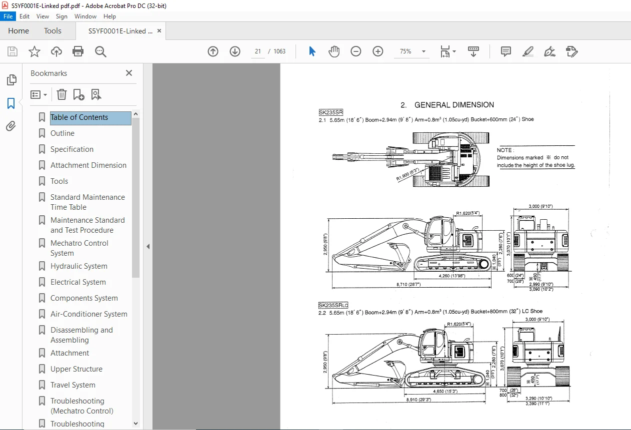 Kobelco SK235SR SK235SR LC Hydraulic Excavator Service Manual - PDF DOWNLOAD - Image 3