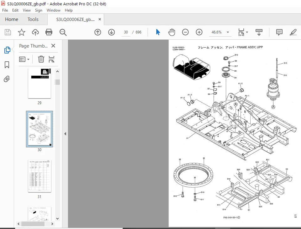 Kobelco SK250LC-6E SK250NLC-6E Hydraulic Excavators Parts Manual - PDF DOWNLOAD - Image 4