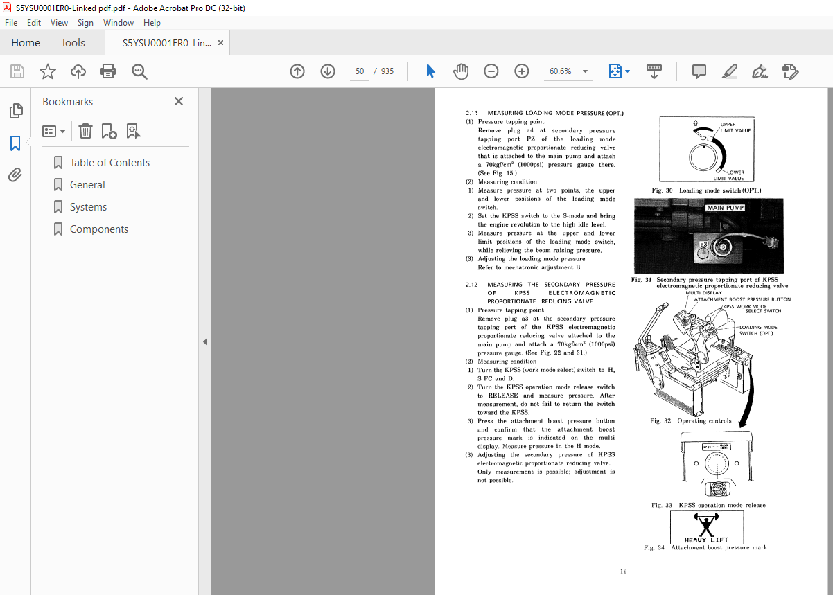 Kobelco SK400 III SK400LC III Hydraulic Excavator Service Manual - PDF ...