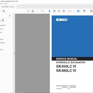 Kobelco SK450LC VI SK480LC VI Hydraulic Excavator Service Manual - PDF DOWNLOAD