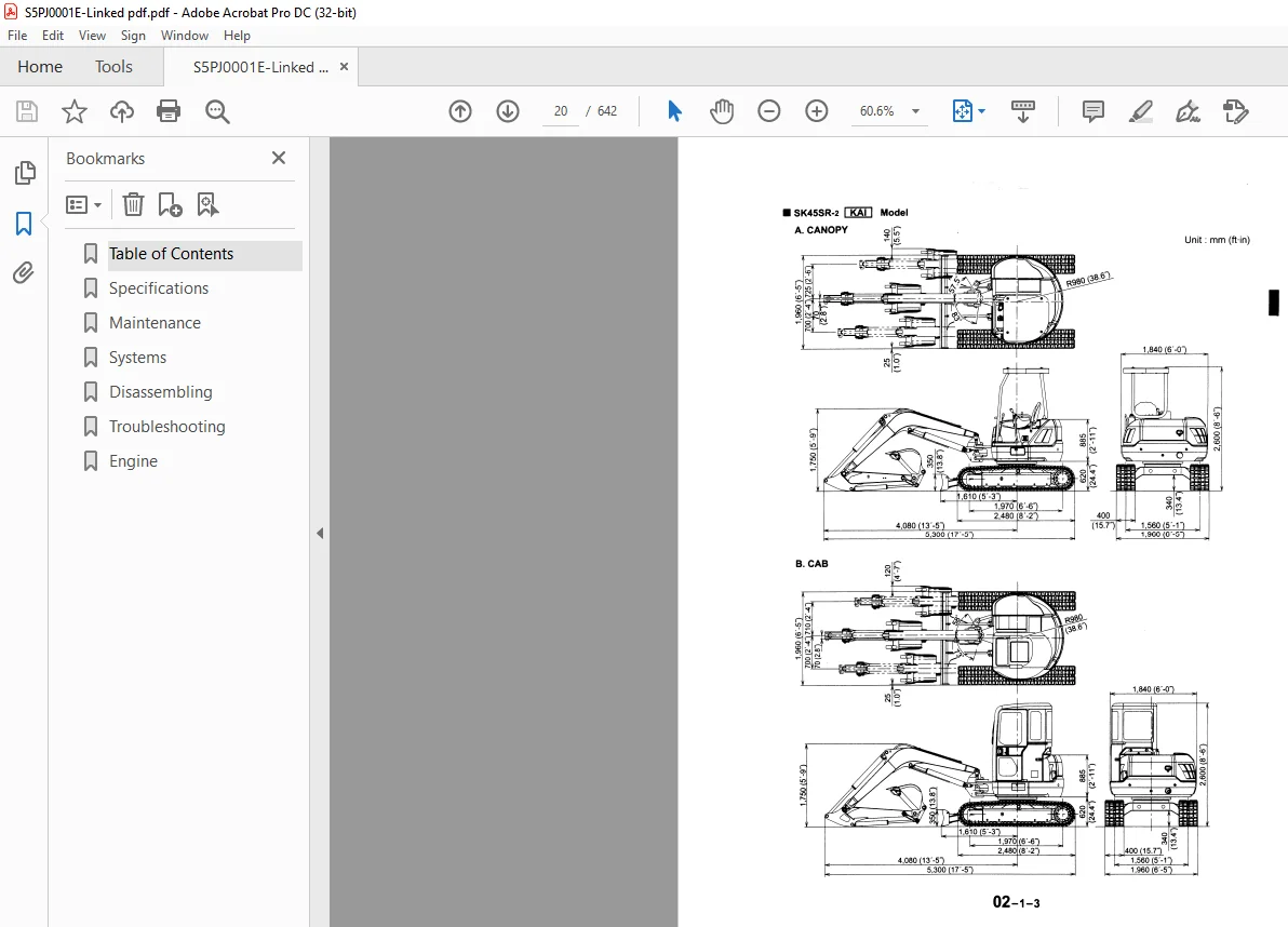 Kobelco SK45SR-2 Hydraulic Excavator Service Manual - PDF DOWNLOAD - Image 3