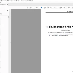Kobelco SK485LC-9 Hydraulic Excavator Disassembling & Assembling Service Manual - PDF DOWNLOAD