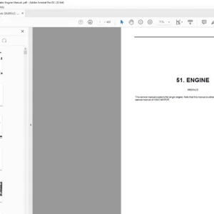 Kobelco SK485LC-9 Hydraulic Excavator Engine Manual - PDF DOWNLOAD
