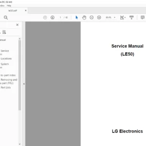 LG LE(50) Electronics Service Manual - PDF DOWNLOAD