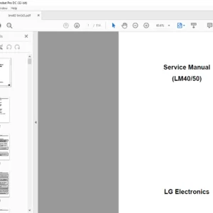 LG (LM40 50) Electronics Service Manual - PDF DOWNLOAD