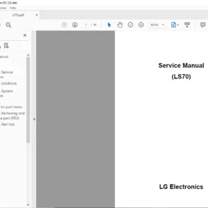 LG (LS70) Electronics Service Manual - PDF DOWNLOAD