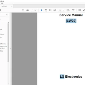 LG (LW20) Electronics Service Manual -PDF DOWNLOAD